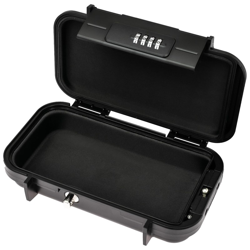 HMF 318-02 Portable Safe with Combination Lock, Waterproof Mini Safe