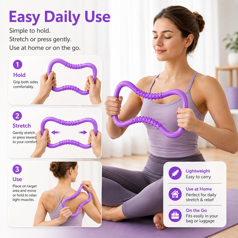 Pilates Ring for Home Workouts – Lightweight PP Yoga Stretch