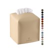 Tissue Box Cover, Jeethemy Square PU Leather Tissue Box Holder,