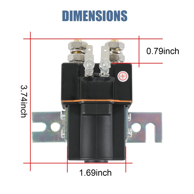 48V Golf Cart Solenoid 4 Terminal Solenoid Coil Compatible with