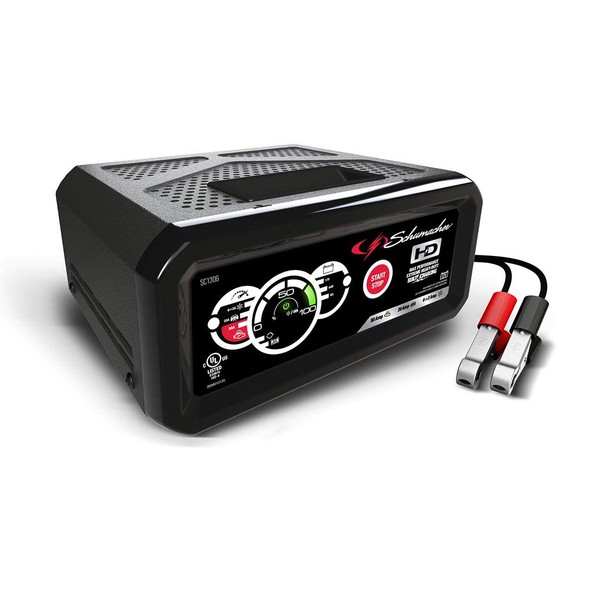 Schumacher SC1306 12V Fully Automatic Battery Charger and 20/80A Engine
