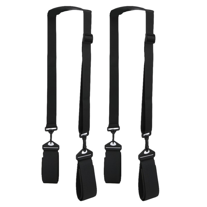2Set Snowboard Shoulder Straps Handle Double Skis Fixing Strap Sleigh