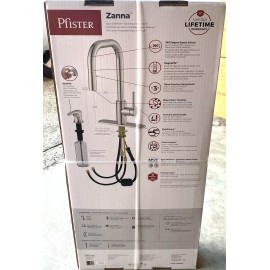Pfister Zanna Pull Down Sprayer Kitchen Faucet w/Soap Dispenser Stainless Steel