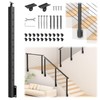 PLANTOP 36" Left Side Mount Stair Cable Railing Post for