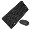 2.4G Wireless Keyboard Mouse Combo 78 Key Retro Round Keycap
