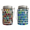 Solar Mosaic Lantern Light IP44 Waterproof Inlaid Fade Resistant Mosaic