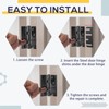 MorningRo 10 Pcs Door Hinge Shims Stainless Steel Metal Shims