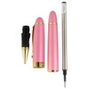 Gullor Jinhao X450 Rollerball pen, Gold Trim, Black Ink, Pink