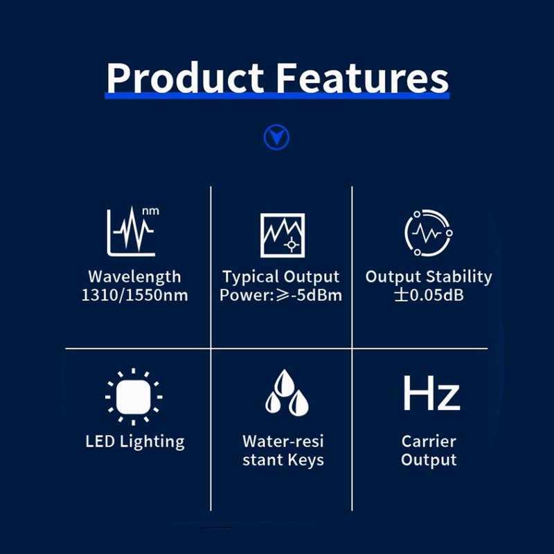Fiber Optic Light Source 1310nm 1490nm 1550nm Handheld Optical Light