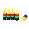 uxcell 5 Piece Plastic Aquarium Airstone Diffuser Air Tube, Multicolor,