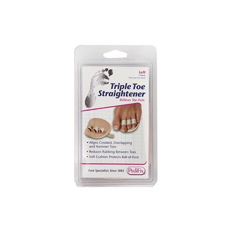 PediFix Triple Toe Straightener, Left Foot