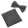 Wedding Style TC-0100 Bow Tie & Chief Set, grey |