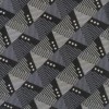 ALFANI Mens Tie Charcoal Gray Black 2.75 Slim Woven Geometric
