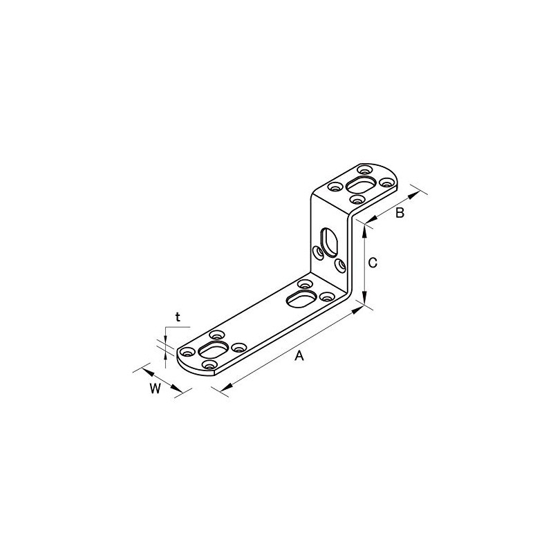 DAIDOHANT 63373 (Reinforced Hardware) Black The Stay Z-Type H-12 [Iron]