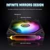 DARKROCK F120-3 in 1 120 mm Infinite Mirror Design Case