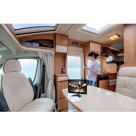 Naxa NT-1400 Portable 14.1-inch TV and Digital Multimedia Player with Built-in ATSC Tuner for Over-The-Air HD TV, USB Support, Rechargeable Lithium Battery, AC Power, and DC Car Cord, Black