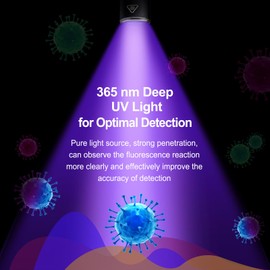 NEXTORCH K33 UV Pen Light, 365 nm Black Light Rechargeable Pocket Flashlight with Black Glass Filter & 1300 mW for Resin, Pet Urine Detection, Evidence Collection, Authentication, Hygiene Inspection