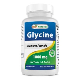 Best Naturals Glicina 1000 Mg 180 Cápsulas Usa