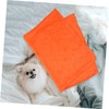 Angoily Orange Solid Pet Blanket Flannel Fleece Throw Blankets Lightweight