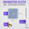 Filzada® 18x Teflon Gliders for Screwing - 50 x 50