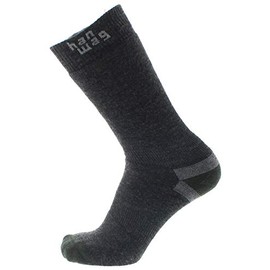 Hanwag Thermal Socks Grey Merino Socks Size 8 - 10 - Colour Asphalt - Dark Green, Asphalt/Dark Green