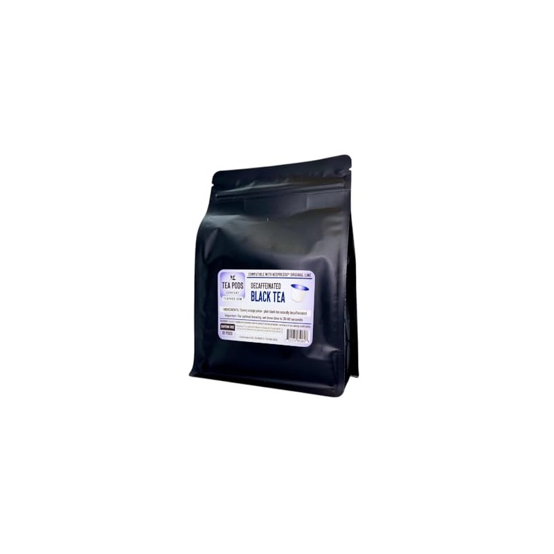 DECAF Black tea pods compatible with Nespresso OriginalLine, single-serve decaffeinated