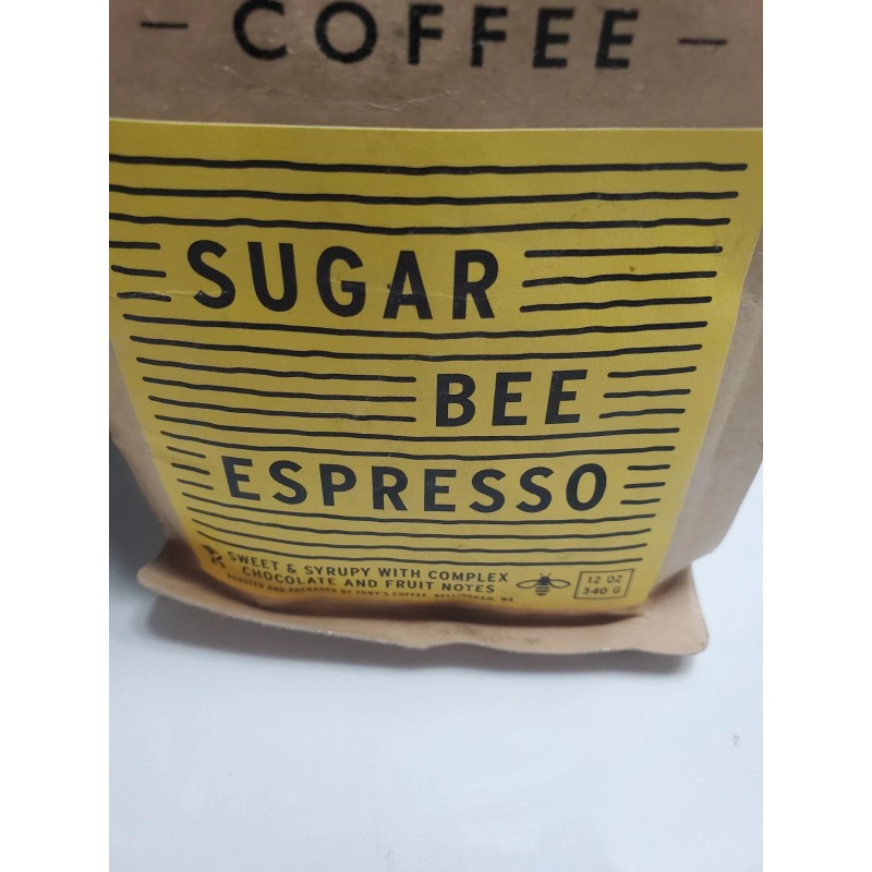 Tony`s Coffee Tony's Coffee Sugar Bee Espresso (12oz), Medium Roast