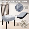 Leather Seat Covers Dining Chairs Waterproof Kitchen Chair Seat Covers