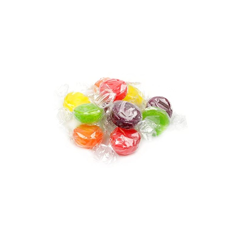 Bayside Candy Assorted Fruit Buttons - Assorted Strawberry Orange Grape