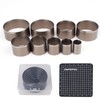 ZAPSIFOU 9 Pieces Leather Circle Cutter Tool Set, Hole Punch