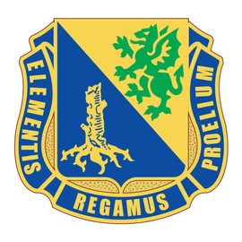 US Army - Chemical Corps Insignia - 3.5 Inch Tall Full Color Decal