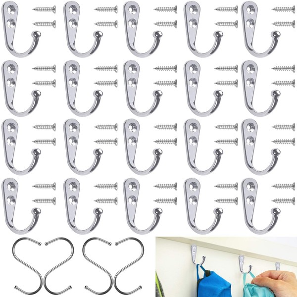 SZITW 20PCS Command Large Wall Hooks - Premium Hooks for