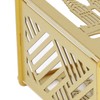 Metal Pen Holder Multifunctional Easy Assembly Glossy Golden Surface Plating
