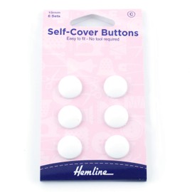 Hemline Hangsell Self Cover Buttons Nylon Self Cover Buttons