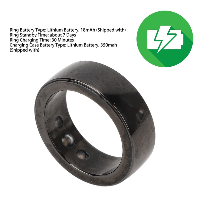 Smart Fitness Tracker Ring IP68 Waterproof Bluetooth Pedometer Smart Ring