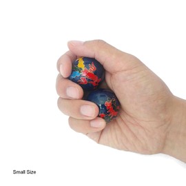 Top Chi Dragon and Phoenix Baoding Balls with Bamboo Stand (Small 1.4 Inch)