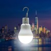 LED Solar Bulb Light Portable ABS and PC 150LM White