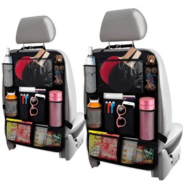 Organizador y almacenamiento del asiento trasero del coche  Organizador del asiento trasero del pasajero  Soporte para tablet de coche para niños...  