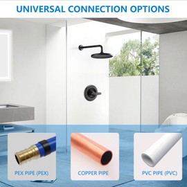 Rough in Valve Body for Shower& Tub Faucet Trim Kits, Compatible for Delta Model: R10000-UNBXHF, Fit 1/2" Copper, 1/2" IPS, PEX or CPVC Adapter