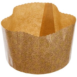 IBILI Disposable Panettone Moulds Gr 5 Pc, Others, Brown, 900 g