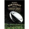 Abacus Cards RUGBY Ball Birthday Card Granite Range