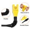 sourcing map 2pcs Flexible Snap Funnel, Universal Plastic Draining Oil