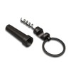 munkees® Corkscrew [Pack of 1 Anthracite] – Key Ring –