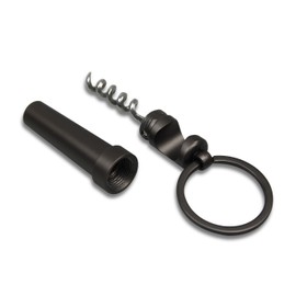munkees® Corkscrew [Pack of 1 Anthracite] – Key Ring – Elegant – Practical – Robust