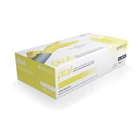 Unigloves Yellow Pearl Nitrile Examination Gloves - Multipurpose, Powder Free and Latex Free Disposable Gloves - Box of 100 Gloves, Yellow, Extra Large (GP0115)