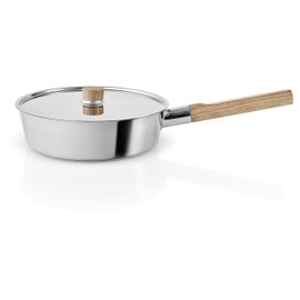 Eva Solo Nordic Kitchen Stainless Steel Saute Pan with Lid 24cm