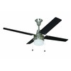 Litex Industries UBW48BC4L Wakefield Collection Ceiling Fan, Brushed Chrome