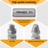 Toolmays 8pcs Damaged Screw Extractor Set, 5 Pcs Hss 4241