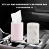 4PCS Cars Tissue Holder,Refillable & Pull-Out Car Tissues Cylinder with