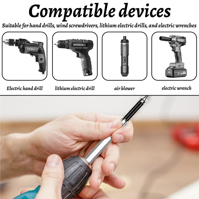 6 Pcs High Magnetic Screwdriver Drill Bit Set, Magnetic Screwdriver